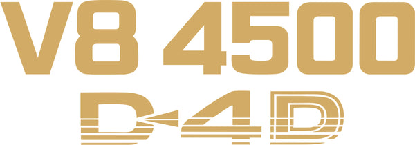 Landcruiser V8 4500 D4D Sticker