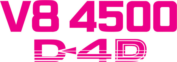 Landcruiser V8 4500 D4D Sticker