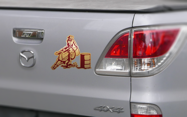 Barrel Racer Sticker (Pair)