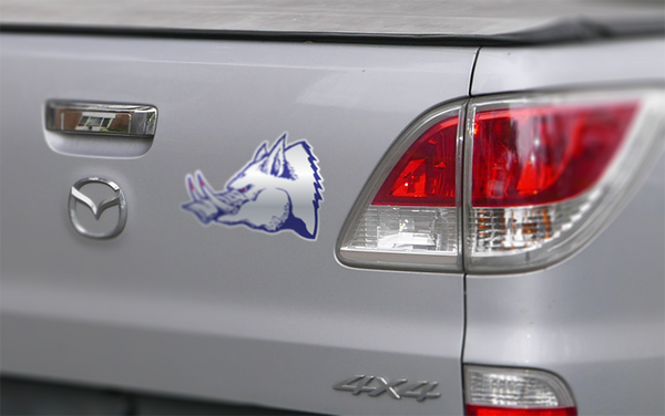 Boar Pig Head Sticker (Pair)