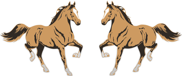 Quarter Horse Stallion Sticker (Pair)