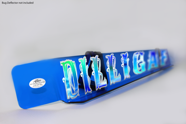 'DILLIGAF' Bug Deflector Name Sticker