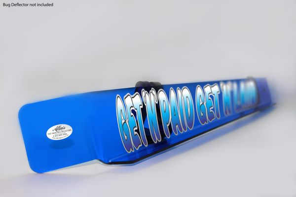 'Get 'n' Paid Get 'n' Laid' Bug Deflector Name Sticker