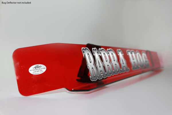 'Barra Hog' Bug Deflector Name Sticker