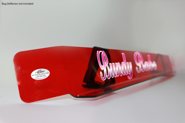 'Bundy Babe' Bug Deflector Name Sticker