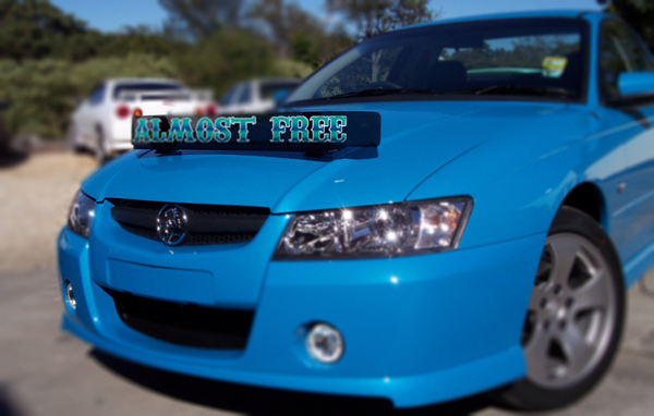 'Almost Free' Bug Deflector Name Sticker