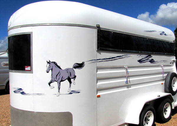 Quarter Horse Stallion Sticker (Pair)
