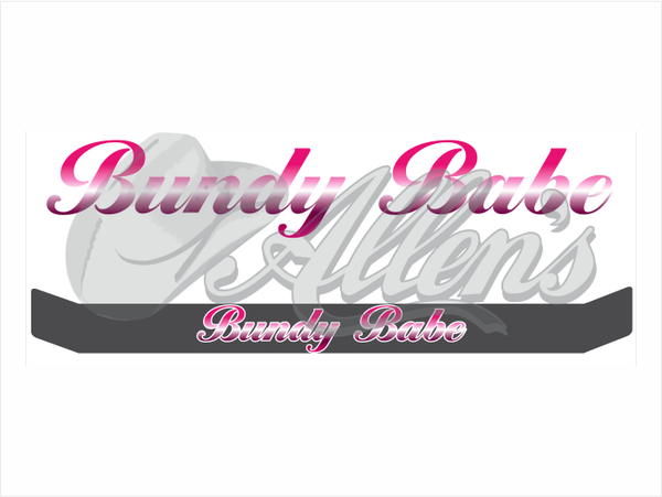 'Bundy Babe' Bug Deflector Name Sticker