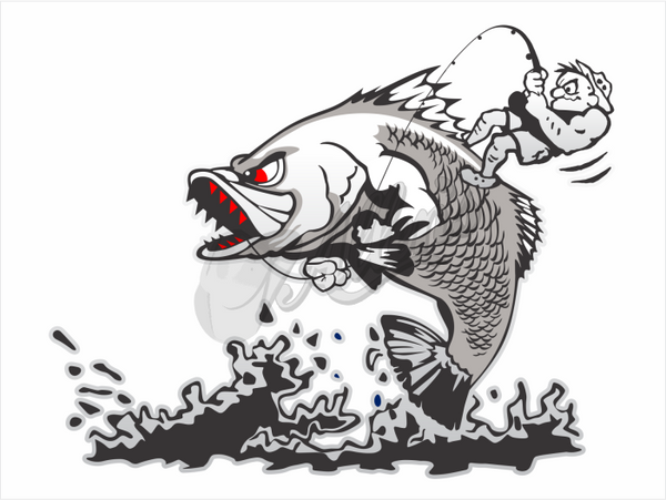 Allens Big Barra Country Sticker (Pair)