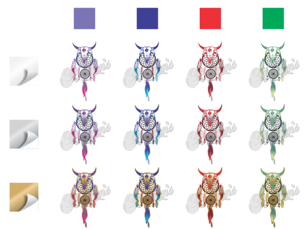 Dream Catcher Skull Sticker (Pair)