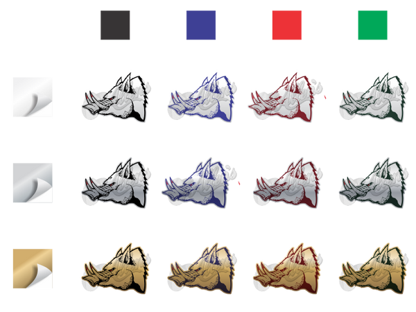 Boar Pig Head Sticker (Pair)