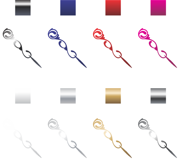 Truck Swirl Scroll Sticker (Pair)