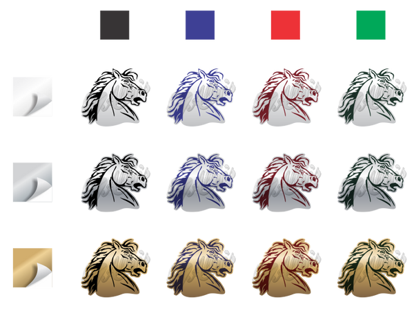 Wild Horse Head Sticker (Pair)