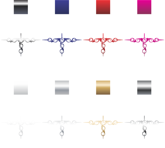 Truck Swirl Scroll Tri Point Sticker (Pair)