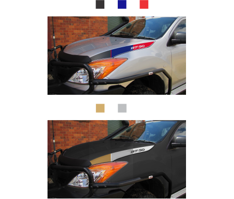 Bonnet Stickers Mazda BT-50 2011 - 02/2019