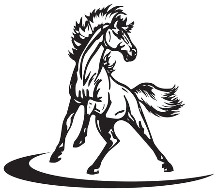 Quarter Horse Stallion Sticker (Pair)