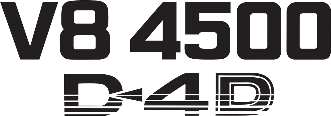 Landcruiser V8 4500 D4D Sticker – Allens Tint & Signs