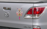 Dream Catcher Skull Sticker (Pair)