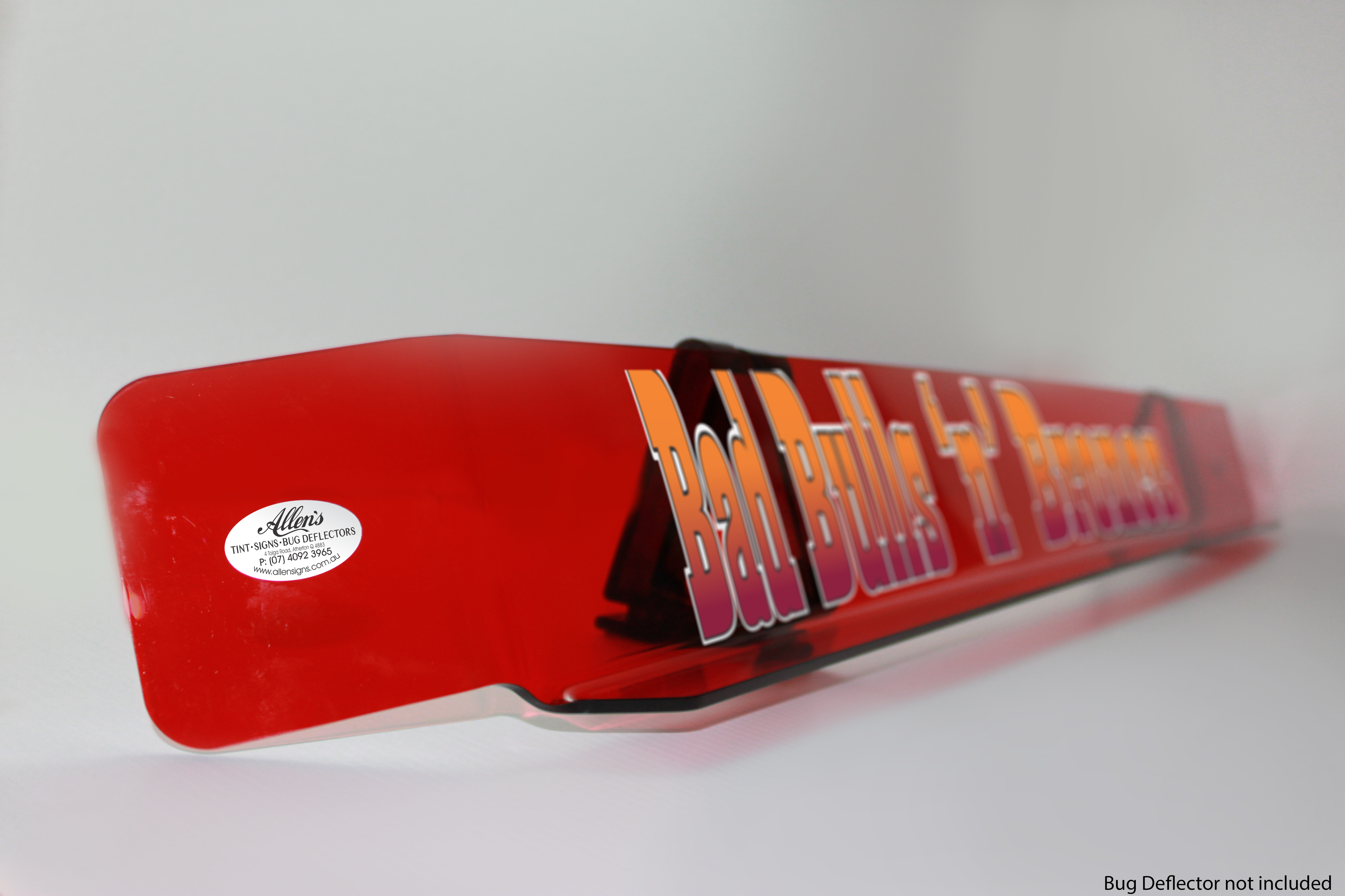 Bug Guard Sticker 'Bad Bulls 'n' Broncs' Bug Deflector Name Sticker – Allens Tint & Signs