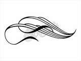 Rolling Waves Scroll Sticker (Pair)