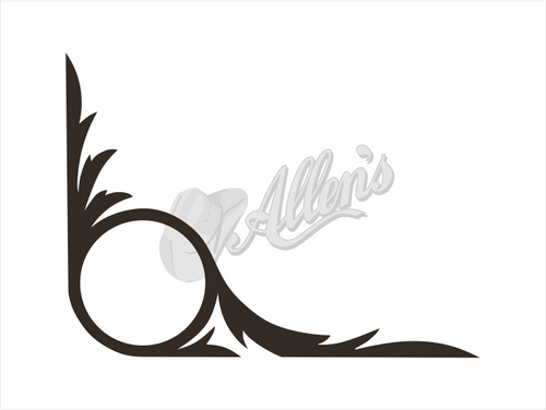 Truck Scroll Corner Swirl Sticker (Pair)