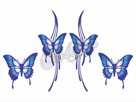 Truck Swirl Scroll Sticker (Pair)