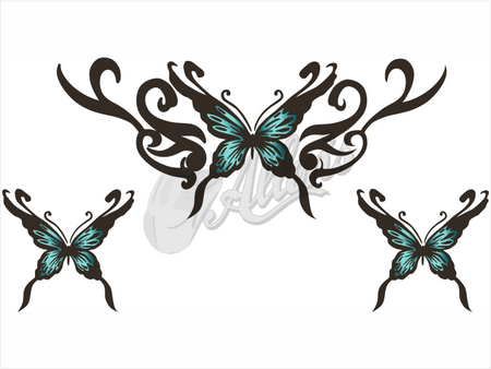 Truck Swirl Scroll Sticker (Pair)