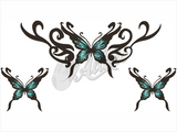 Tribal Butterfly Sticker (Set)