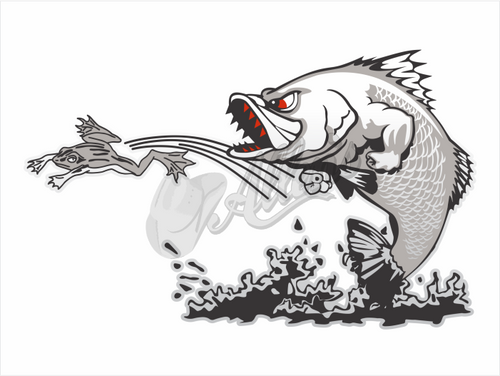 Allens Barra & Frog Sticker (Pair)