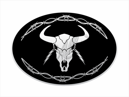 Boar Pig Head Sticker (Pair)