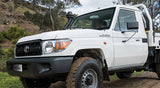 V8 Landcruiser 70 Series Bonnet Scoop Stickers  07-16 & 16 Onwards (Pair)