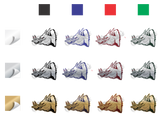 Boar Pig Head Sticker (Pair)
