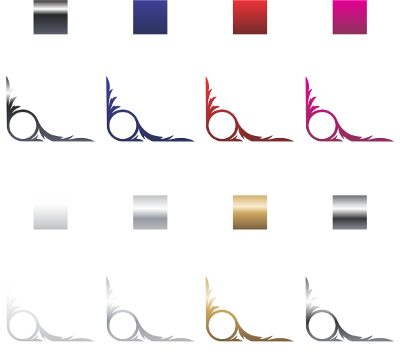 Truck Scroll Corner Swirl Sticker (Pair)