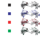 Barra vs Boar Stickers (1 x each)