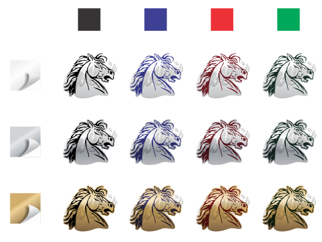 Wild Horse Head Sticker (Pair)